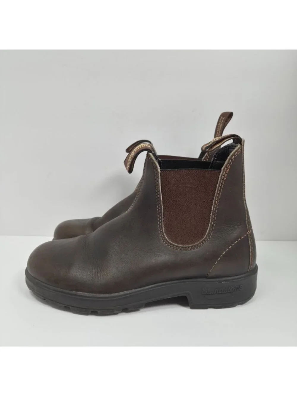 Blundstone 550 Youth Brown Leather Chelsea Boots 000562 US Size 4.5